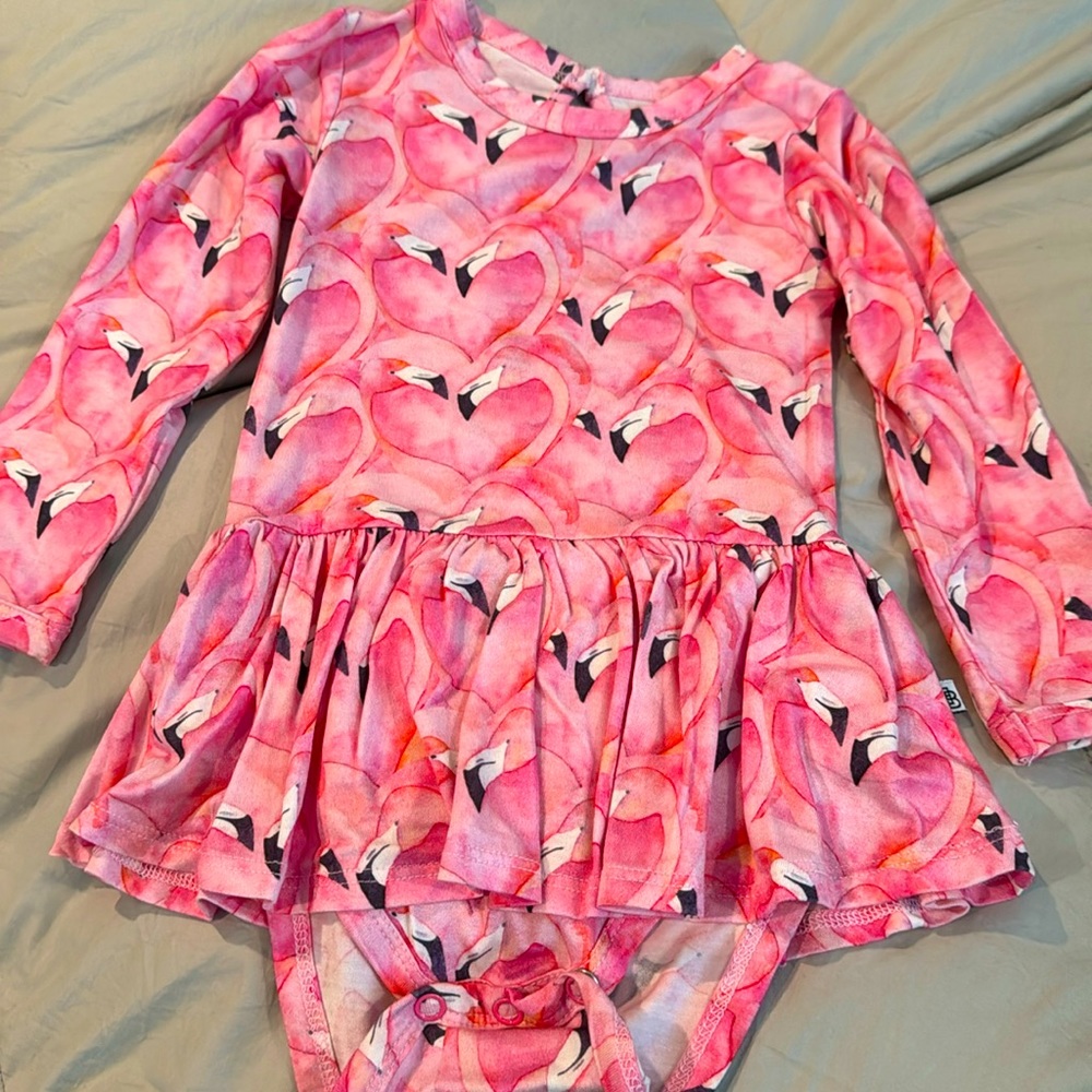 Bamboo Twirl Flamingo